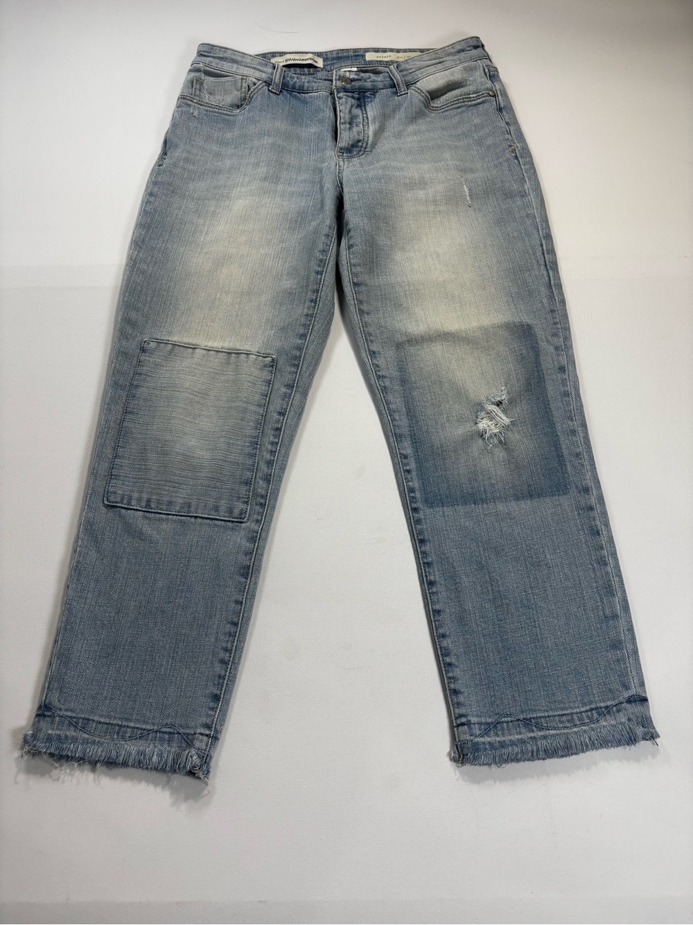 Pilcro and the Letterpress Hyphen Jeans with Patching